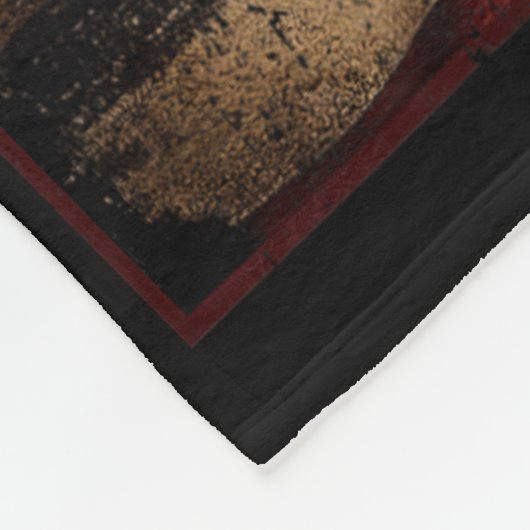 Motorcycle Usa Flag Retro Biker  Fleece Deken (Hoek)