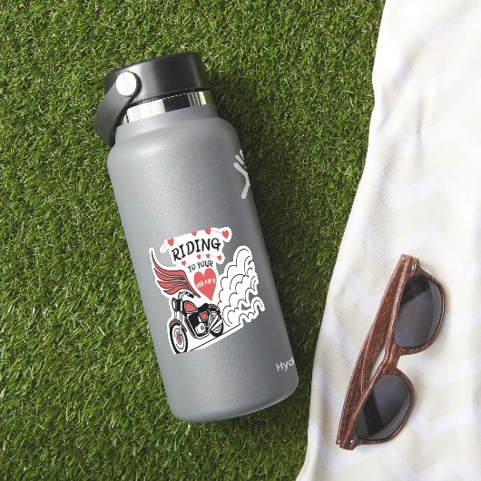 Motorcycle Valentine Sticker (HydroFlask Insitu)