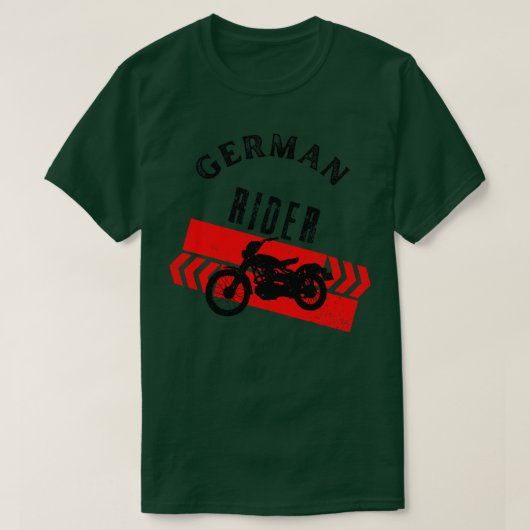 Motorcycle Vintage German Biker T-shirt (Design voorkant)