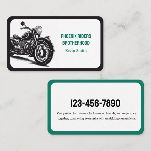 Motorcycle Visitekaartje (Voorkant / Achterkant)