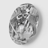 Motorcycle Wall Clock Grote Klok (Hoek)