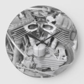 Motorcycle Wall Clock Grote Klok (Voorkant)