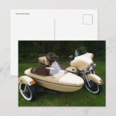 Motorcycle with Sidecar Briefkaart (Voorkant / Achterkant)