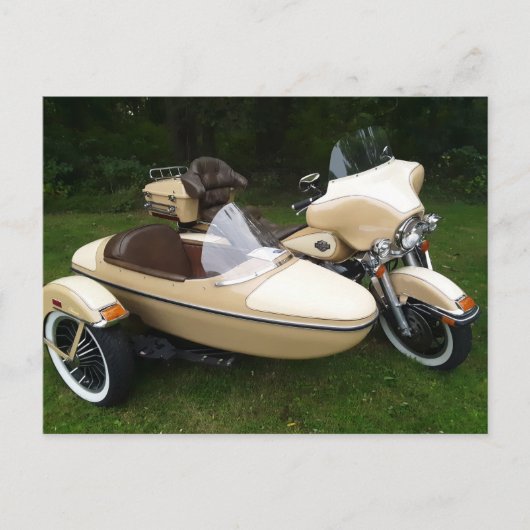 Motorcycle with Sidecar Briefkaart (Voorkant)