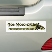 Motorcycleforum.com-Bumpersticker Bumpersticker (Op auto)
