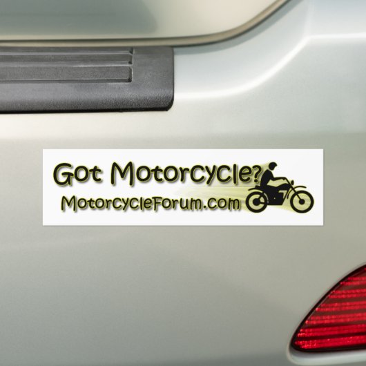 Motorcycleforum.com-Bumpersticker Bumpersticker (Op auto)