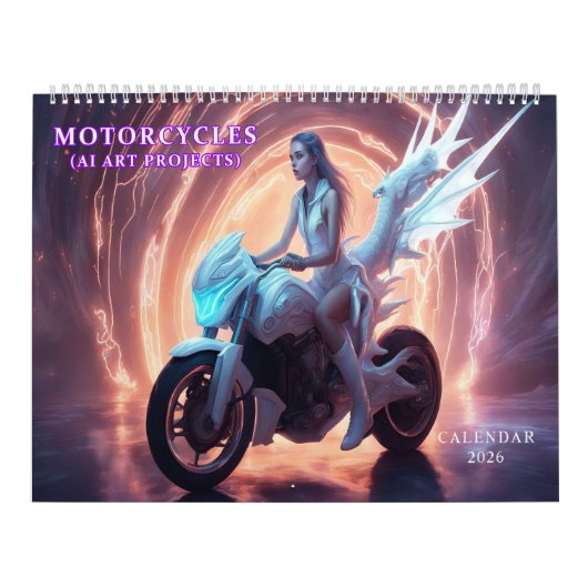 Motorcycles AI Art Kalender (Hoes)