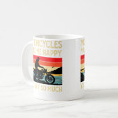 Motorcycles Make Me Happy You Not So Much Motorbik Koffiemok (Voorkant links)