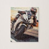 Motorcycles Racing Road Legpuzzel (Verticaal)