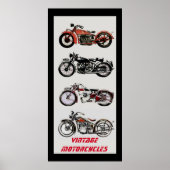 MOTORCYCLI Black Red Grey Poster (Voorkant)