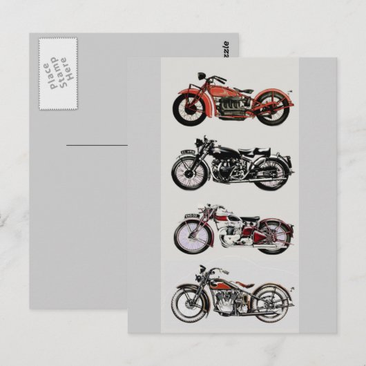 MOTORCYCLI BRIEFKAART (Voorkant / Achterkant)