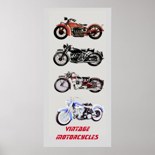  MOTORCYCLI POSTER (Voorkant)