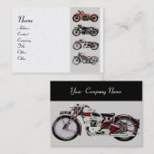  MOTORCYCLI Red Black Grey Visitekaartje (Voorkant / Achterkant)