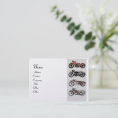  MOTORCYCLI Red Black Grey Visitekaartje (Staand voorkant)