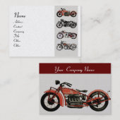  MOTORCYCLI Rode grijze pareltje Visitekaartje (Voorkant / Achterkant)