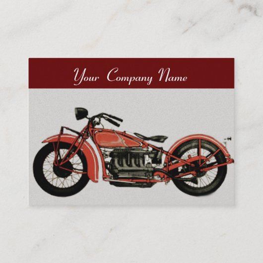  MOTORCYCLI Rode grijze pareltje Visitekaartje (Achterkant)