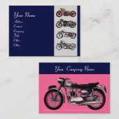  MOTORCYCLI rood grijs blauw Visitekaartje (Voorkant / Achterkant)