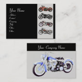 MOTORCYCLI rood grijs blauw Visitekaartje (Voorkant / Achterkant)