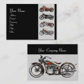 MOTORCYCLI rood grijs Visitekaartje (Voorkant / Achterkant)