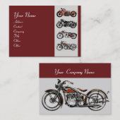  MOTORCYCLI rood grijs Visitekaartje (Voorkant / Achterkant)