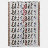  MOTORCYCLI rood, grijs zwart Deken (Voorkant Verticaal)