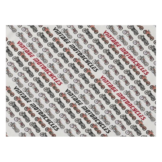 MOTORCYCLI rood, grijs zwart Tafelkleed (Voorkant (Horizontaal))