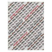 MOTORCYCLI rood, grijs zwart Tafelkleed (Voorkant)