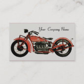  MOTORCYCLI rood, grijs zwart Visitekaartje (Achterkant)