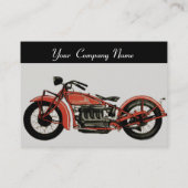 MOTORCYCLI rood grijs zwart Visitekaartje (Achterkant)