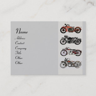  MOTORCYCLI rood grijs zwart Visitekaartje