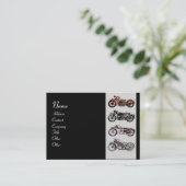  MOTORCYCLI rood, grijs zwart Visitekaartje (Staand voorkant)