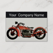  MOTORCYCLI Rood wit zwart papier Visitekaartje (Achterkant)