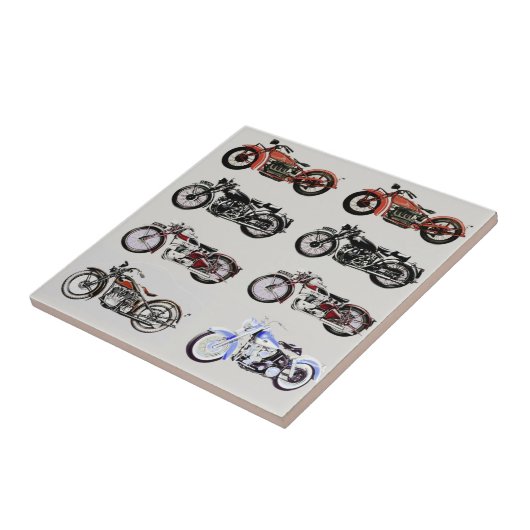 MOTORCYCLI TEGELTJE (Zijkant)