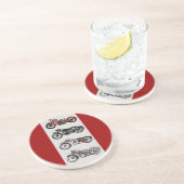  MOTORCYCLI ZANDSTEEN ONDERZETTER (Zijkant)