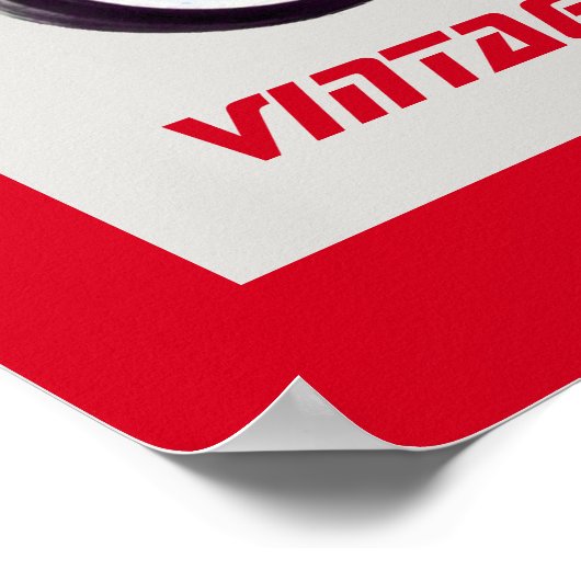  MOTORCYCLI, zwarte rode grijs Poster (Hoek)