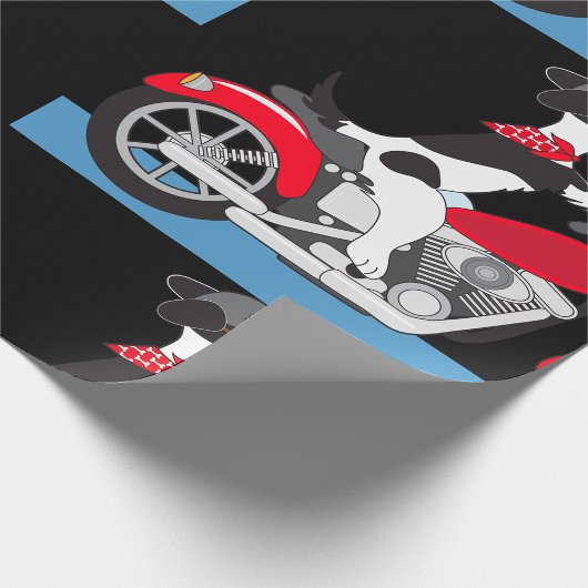 Motorcycling Dog Cadeaupapier