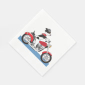 Motorcycling Dog Napkins Servet (Hoek)