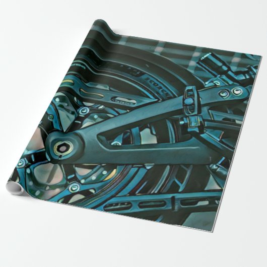 Motorcyclist gifts cadeaupapier (Uitgerold)