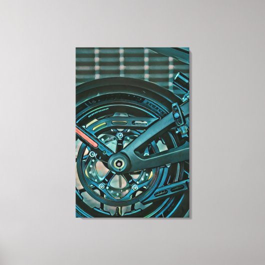 Motorcyclist gifts canvas afdruk (Voorkant)
