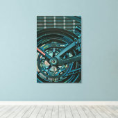 Motorcyclist gifts canvas afdruk (Insitu (Houten vloer))