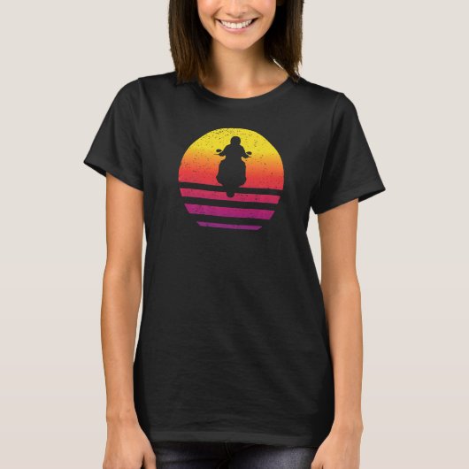Motorcyclist Retro Style T-shirt (Voorkant)
