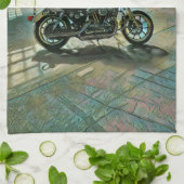 motorcyclists gifts theedoek (Gevouwen)