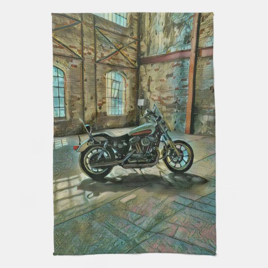 motorcyclists gifts theedoek (Verticaal)