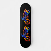 MOTORCYCLUS NEON ABSTRACT COLORFUL PERSOONLIJK SKATEBOARD (Voorkant)
