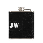 Motorcyle Biker Best Man Monogram Heupfles (Achterkant)