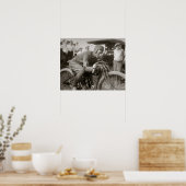 Motorcyle Racer, 1922.  foto Poster (Keuken)