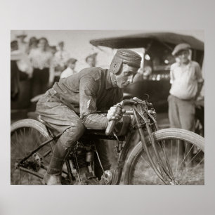 Motorcyle Racer, 1922. foto Poster