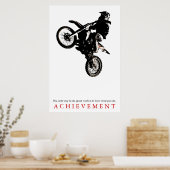 Motorcyle Sport Achievement Quote Motivatie Poster (Keuken)