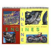 Motoren met lijnmotor kalender (Hoes)