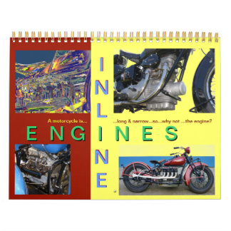 Motoren met lijnmotor kalender